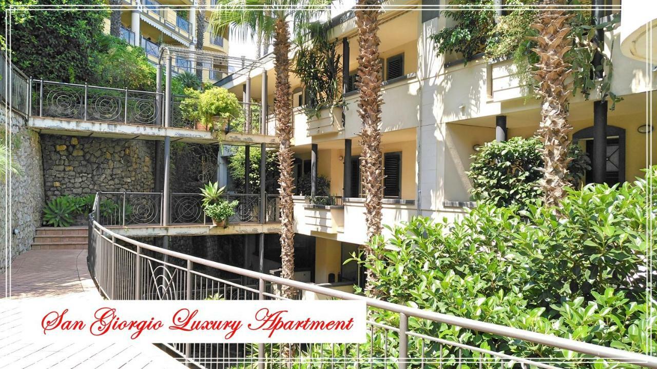 San Giorgio Luxury Apartment Taormina-Panoramic Pool & Parking Space Zewnętrze zdjęcie